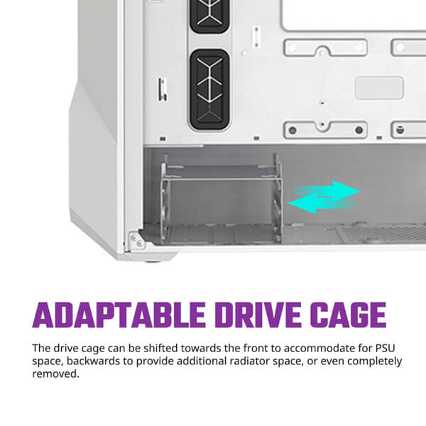 Cooler Master TD300 Mesh ARGB (M-ATX) Cabinet (White)